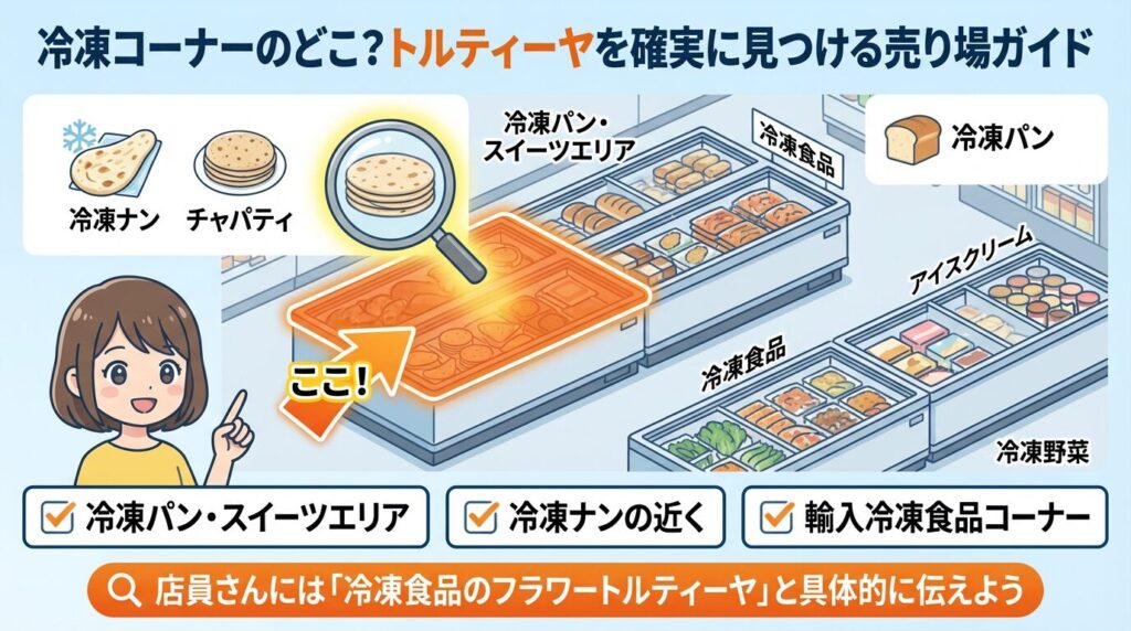 冷凍コーナーのどこ?トルティーヤを確実に見つける売り場ガイド