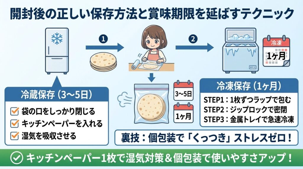 開封後の正しい保存方法と賞味期限を延ばすテクニック