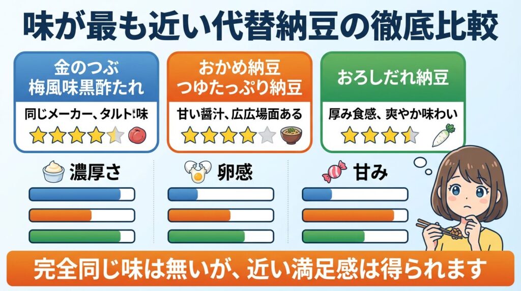 味が最も近い代替納豆の徹底比較（濃厚さ・卵感・甘み別）