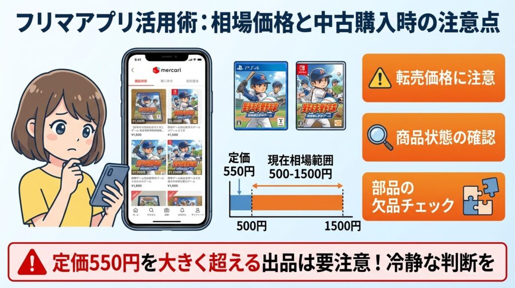 フリマアプリ活用術：相場価格と中古購入時の注意点